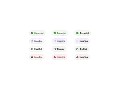 System status chip states buttons chip component dashboard design design system status system ui uiux ux visual design