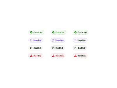 System status chip states by Sefik Mujkic on Dribbble