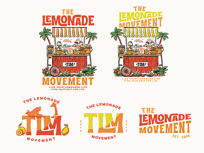 The Lemonade Movement branding design graphic design hand drawn design hand drawn illustration hand drawn logo illustration illustration vintage lemon lemonade logo design the lemonade movement vintage logo