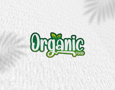 Brand Identity Logo Design - "ORGANIC FOOD" 3d banner banner ads banner design branding design facebook ad facebook banner graphic design illustration logo logo design motion graphics social media post design typography ui