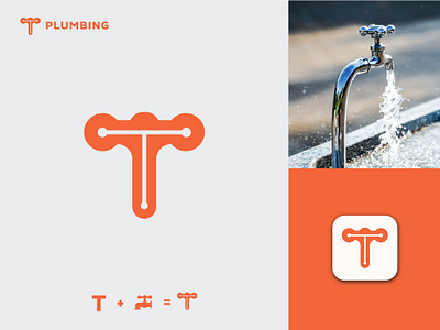 T lettermark logo design, brandmark branding logo brandmark corporate logo logo branding logo design plumbing logo plumbingcompany plumbinglogodesign plumbingservices t lettermark logo t logo tap logo tbranding tletterdesign tletterplumbing tlogoplumbing tplumbing