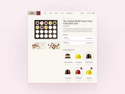 eCommerce Chocolaterie Website branding design ecommerce ui uiux web web design webdesign