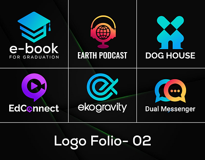 Logo Collection - Logo folio - 02 app logo branding branding design design fiverr logo icon illustration logo logo collection logo design logo designer logo folio logo idea logo maker logo mark logos modern logo monogram logo tech logo ui