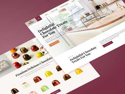 eCommerce Chocolaterie Website branding e commerce ui uiux web web design