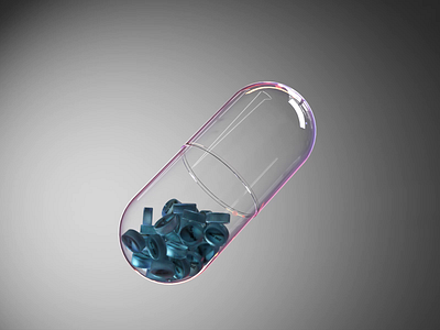 Pill for condition 3d 3dart abstract adobe after effects art houdini maxon motion graphics pill redshift render sidefx