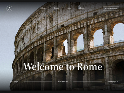 AmoreItaly / Rome / Web-design app design graphic design illustration info landing page rome site typography ui ux web web desing