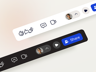 Miro Action Bar with Neaticons action bar branding icon icon pack iconography icons miro neaticons ui user experience user interface ux