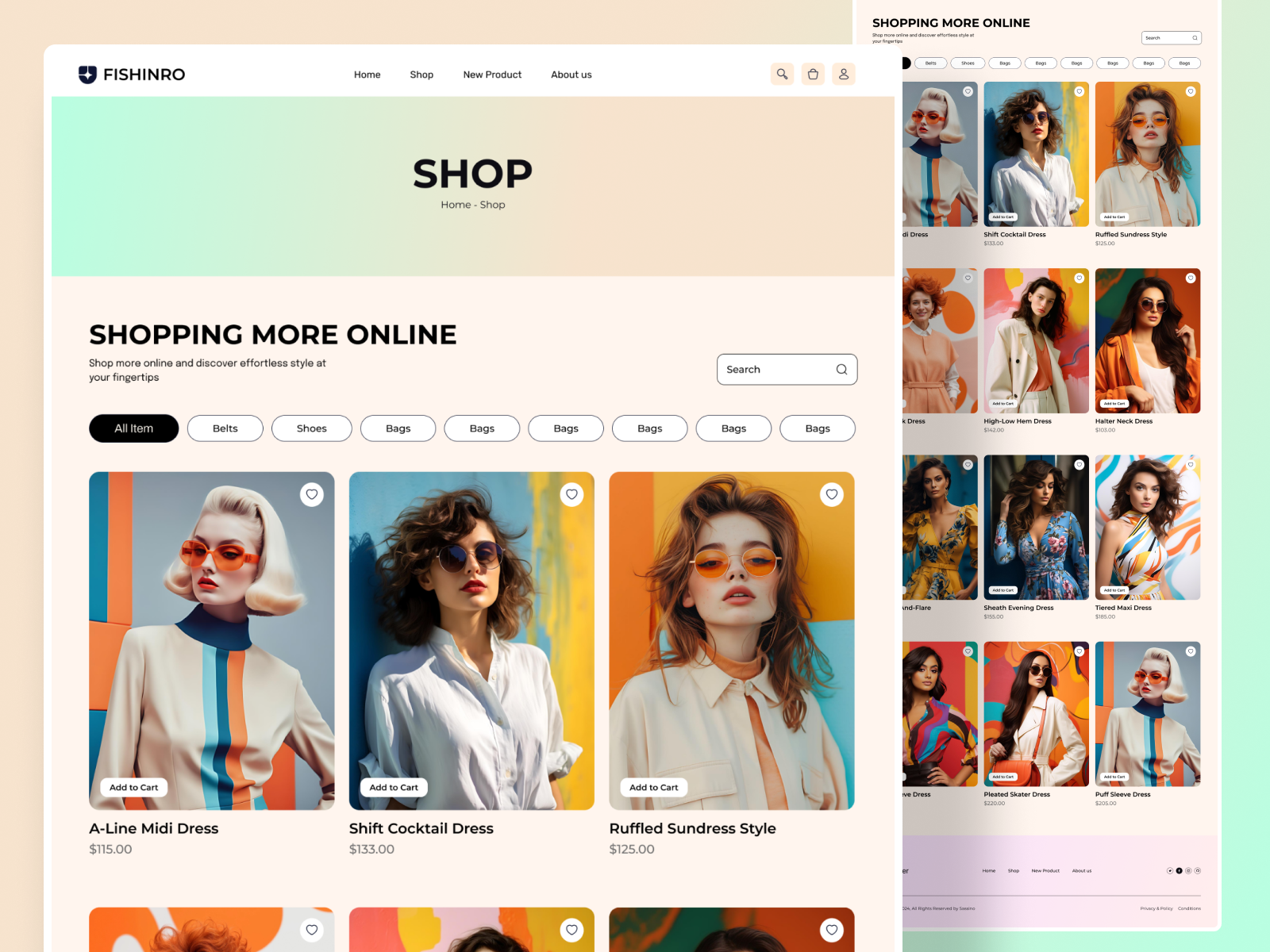 Example of E Commerce Product Design & Development
