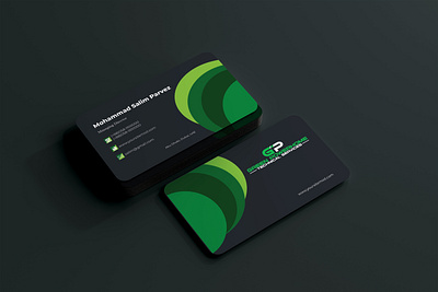 Business card design for a client branding business card card corporate identity design green logo