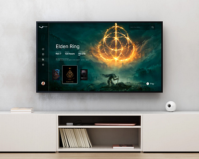 Daily UI #025 TV App app app design dailyui design digital design elden ring product design steam tv app ui ui design uiux ux ux design uxui video game