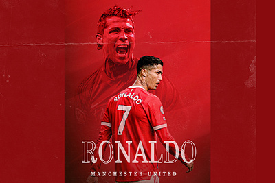 Sport Football Poster Design football instagram post photoshop poster poster design ronaldo soccer social media post