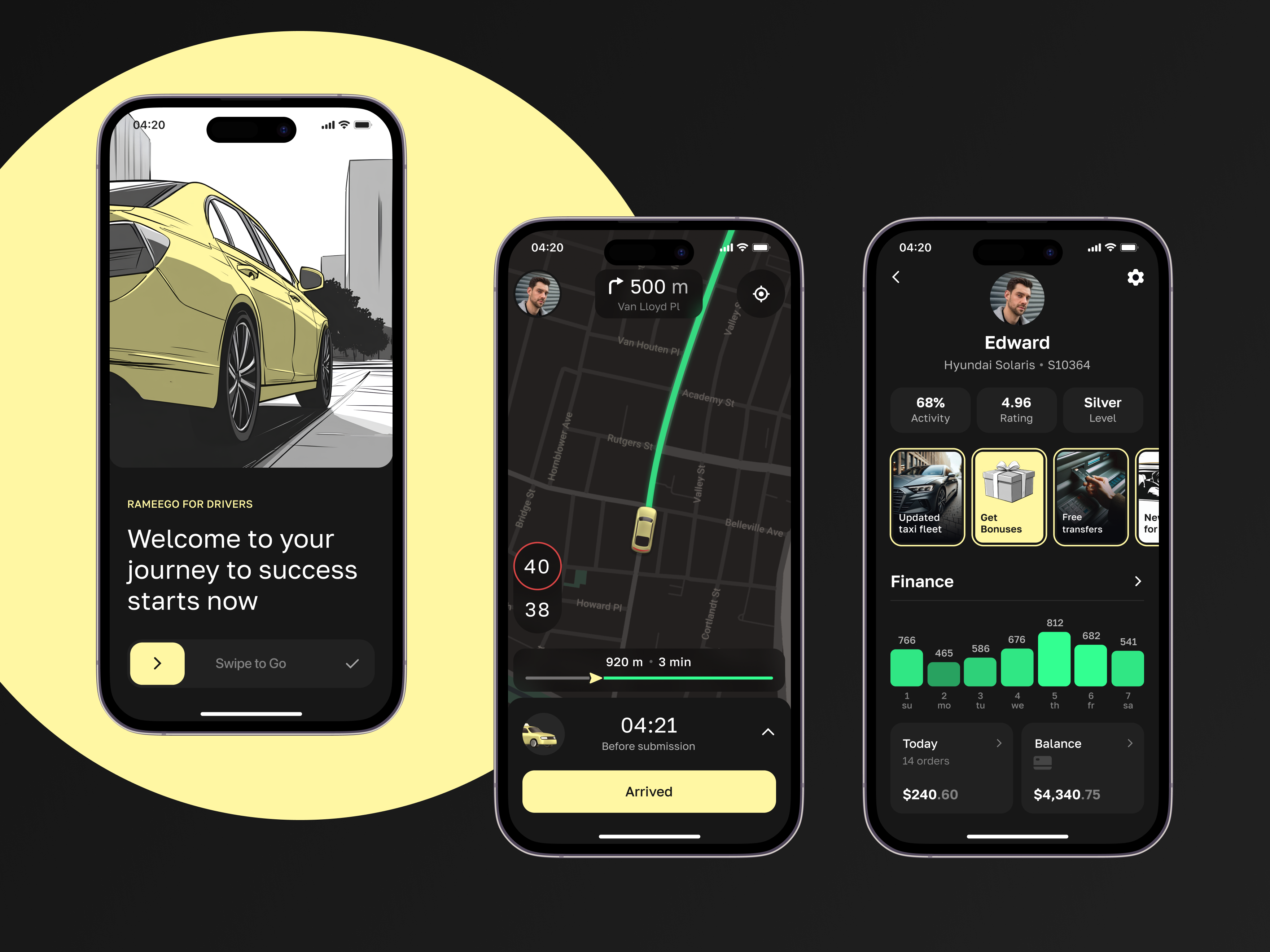 Taxi driver app app design booking branding car clean dashboard design driver illustration interface map midjourney minimalism mobile ui ride app service startup taxi uiux