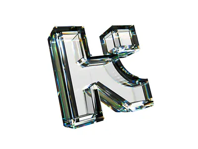 Glass dispersion for personal logo 3d designer glass graphic design personal logo ui web