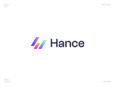 Financial logo of Hance | finance logo | business logo brand mark ecommerce finance logo financial financial logo saas user experience web web design website