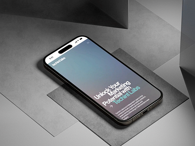 Techint Labs Homepage Design animation bachoodesign colorfull gradient interface iphone marketing agency mobile mockup scrolling typography ui ux website