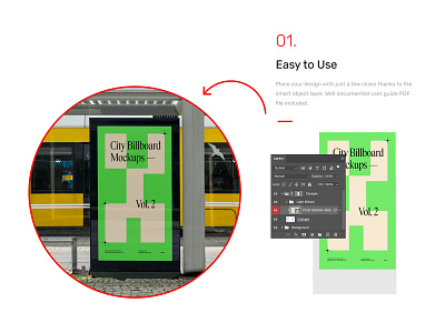 City Billboard Mockups Vol.2 billboard branding city citylight design download identity logo mockup mockups poster psd template typography