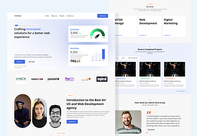 Crafted digital- a web design and development company graphic design ui