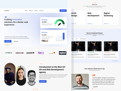 Crafted digital- a web design and development company graphic design ui