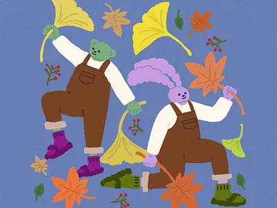 Autumn artwork characterart characterdesign digitalart illustration