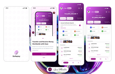 Safepay - A fintech mobile app banking app fintech app fintech mobile app fintech ui ui