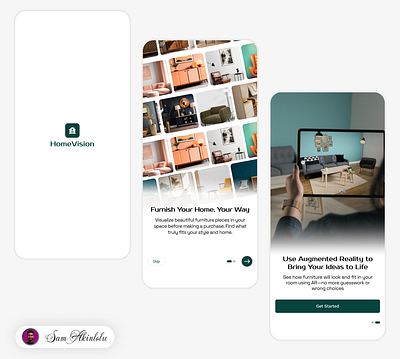 HomeVision - An AR furniture ecommerce app ar furniture app furniture app furniture mobile app