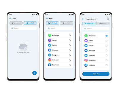 Lock Apps UI app design app lock ui app privacy ui app security design graphic design lock app ui design lock screen design lock screen ui mobile app privacy mobile app security mobile lock app mobile privacy design password lock ui privacy lock app secure app ui security app ui ui design for lock apps ui design for security uiux design user security ui