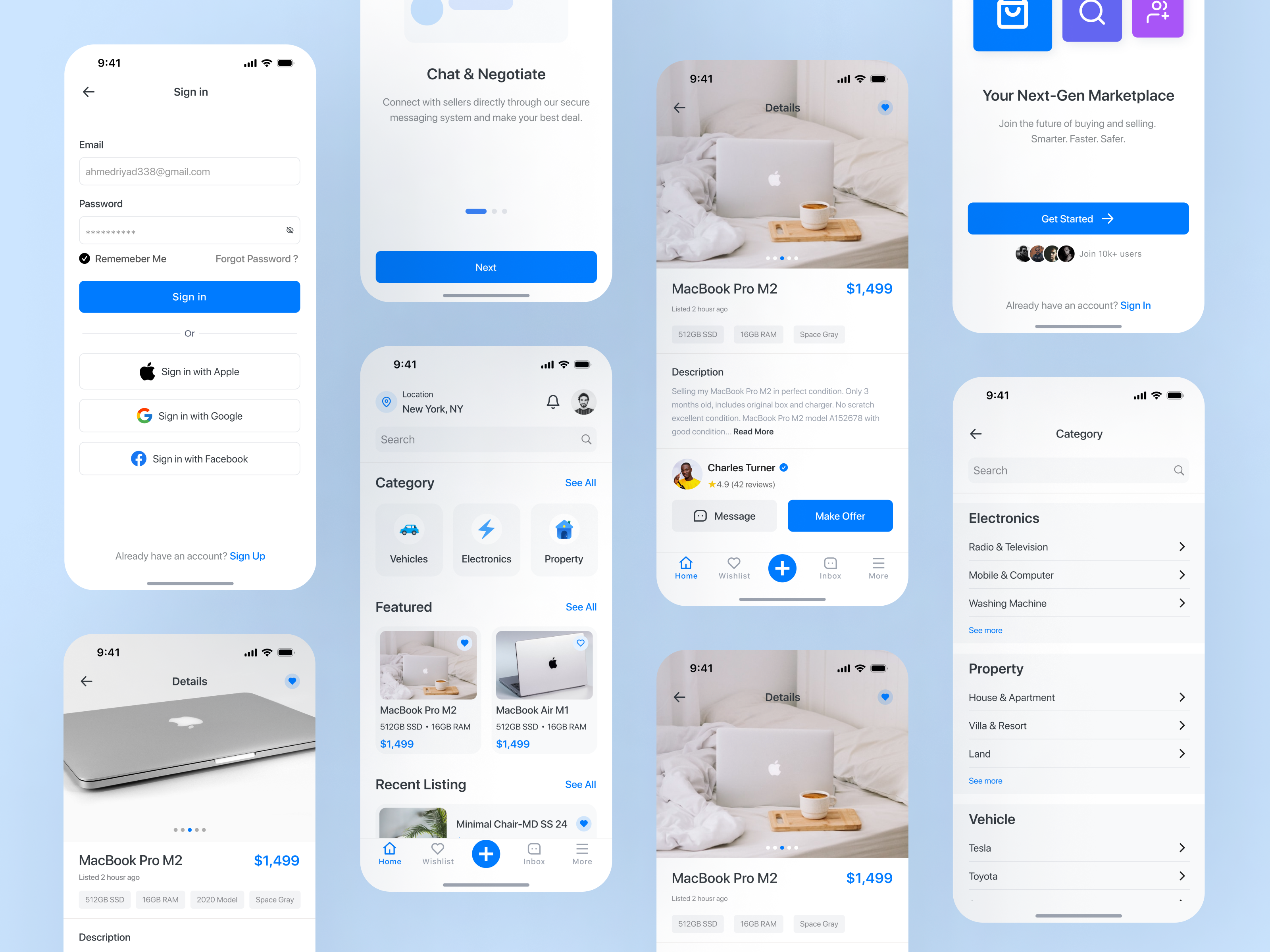 Example of UI/UX Design For Mobile App Concept