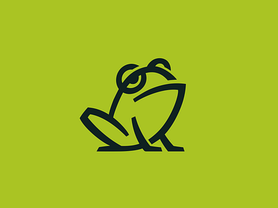 Sad Frog Logo animal brand branding frog logo mark nagual design sad toad