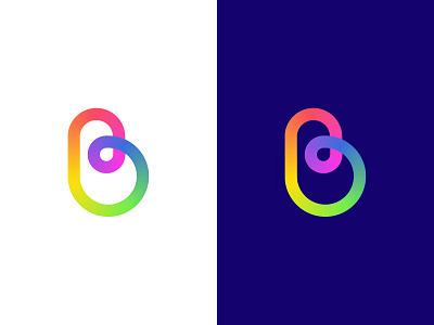 Colorful B Logo 3d app b blogo brand branding colorful fold gradient graphic design logo logodesign symbol