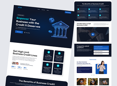 Banking web empower your business with the credit business designtrends frontend productdesign uidesign uiux uxdesign webdesign webdevelopment websitedesign