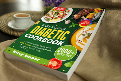 Diabetic Cookbook Cover Design book art book cover book cover design branding cookbook cookbook cover cover deisgn cover design design diabe diabetic diabetic cookbook diabetic cover ebookcover graphic design illustration kindlecover recipe cover ui