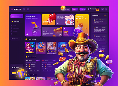 SEVIERA-Game Hub 3d app design application design branding dashboard graphic design logo mobile app design mobile design motion graphics product design ui uiux ux visual design website