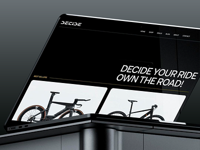 Decide – Brand Identity bicycle bike biking branding bycicle clean cycle cycling design electronic logo logo design product design ride sport track tracker typography visual identity wheels