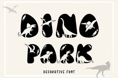 DINOPARK Display Font art deco font blackletter font bubble font cool font cute font dinopark display font display font elegant font fancy font handwriting font lettering font pretty font sans serif font slab serif font symbols font tattoo font typewriter font y2k font