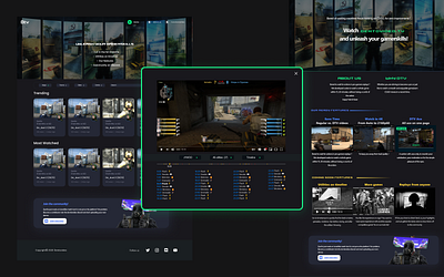 Website Home UI & Modal UX design home modal ui ux videogame website