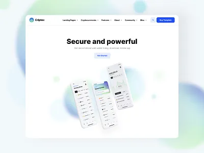 Landing page for crypto wallet bitcoin crypto crypto wallet cryptocurrency defi framer framer template landing page landing page design landing page template mobile app nocode sell crypto store crypto ui design wallet wallet app website template