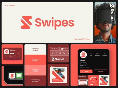 Swipes | Design - Identity ad design brand identity branding colors creative design graphic design logo logo craft marketing red social media swipes typography visual identity