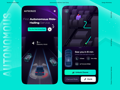 Autonomous Vehicle Booking Ap autodriveready autonomousjourney bookyourautonomy branding design drivesmartbookeasy futureonwheels graphic design handsfreetravel illustration logo mobileapp nextgenrides rideintothefuture seamlesstravel tecorb ui userinterface