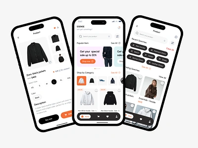 E-Commerce Mobile App app design buy dipa inhouse e commerce ecommerce fashion marketplace mobile design mobile ui onlineshop sell shop shopify shopping ui ux