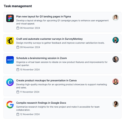 Efficient Task Management Dashboard UI for Productive Teams autolayout design figmadesign illustration responsivedesign task management uidesign uxdesign