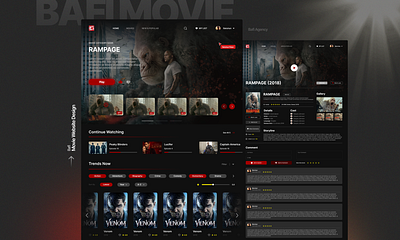 BaFi Movie Website Design adobe xd design figma interface interface design movie movie website movie website design ui ui design ui ux ui ux design ux ux design website website design