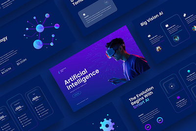 Ai-2027 Presentation Template ai artificial dark graphic design intelligence