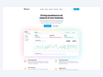 Hero Section UI 🖥️ button design header hero landing landing page minimal saas section ui web design