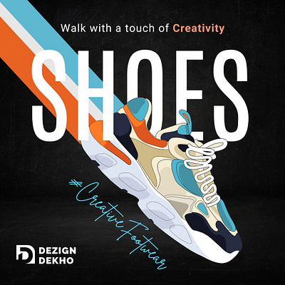 Walk with a touch of Creativity! Poster