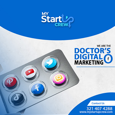 The Doctor’s Digital Marketing Prescription! branding doctor my startup crew social media marketing