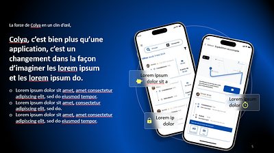 Pitch deck Colya : rédaction et design design graphic design illustration pitch deck design pitch deck tech company powerpoint powerpoint design powerpoint template slides