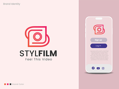 Video film industry logo, brand identity branding brandmark creativebranding customlogos film agency filmbranding filmindustry filmlogo filmproduction logo logo branding logocreator logodesign logomark videologo videomarketing