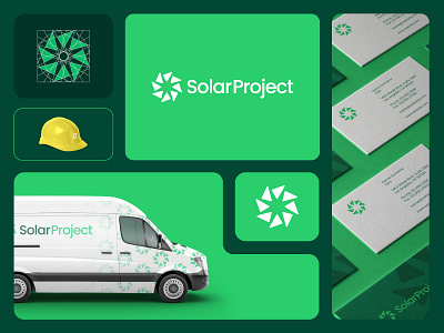 Solar Project Branding branding clean design illustration logo logotype minimal simple typography ui