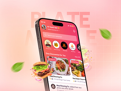 Food Ordering Mobile App UI UX Design android app app ui branding design design monks fast food food delivery food order food website foodie ios app mobile online food plate product design restaurant app trend ui user interface website