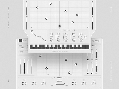 Wireframes for Audio Project audio audio effect audio gui audio ui audio ux audio vst blue print deep shadow music shadow ui ux vst wireframe wireframes